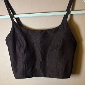 Aerie Black Sparkly Crop Top